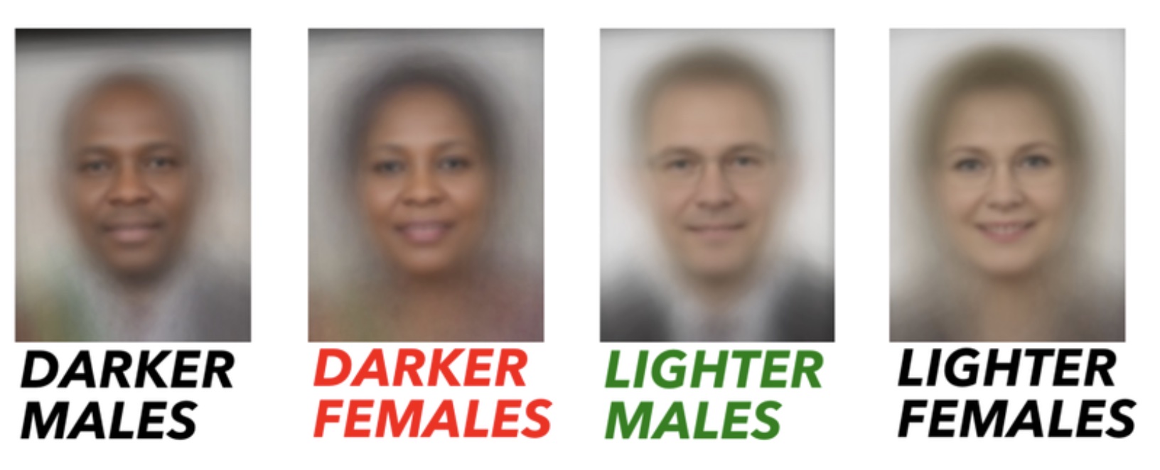 Gender Shades 研究圖片